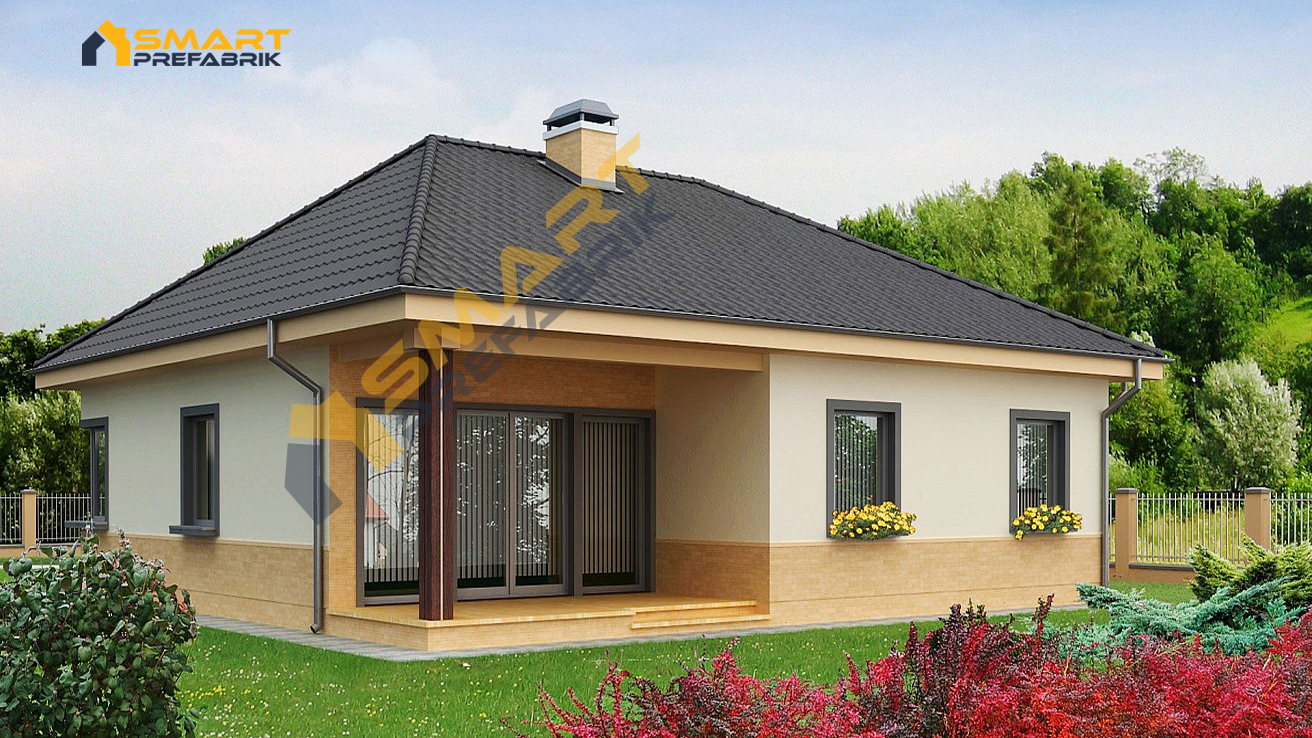 Çubuk Modeli Prefabrik Çelik Ev